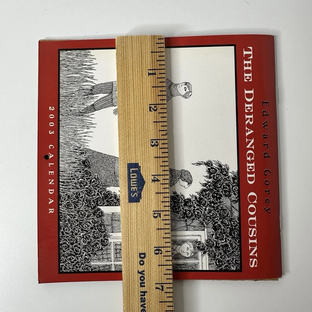 Edward Gorey Deranged Cousins 2003 Small Wall Calendar Gothic Art Illustrated
